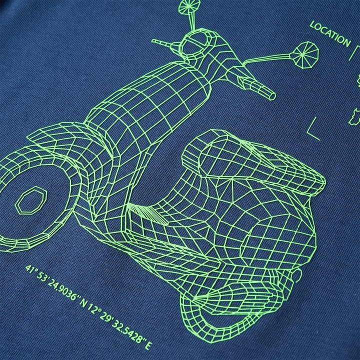 Immagine prodotto vidaXL Maglietta per bambini blu scuro 140,Materiale: 100 (140)