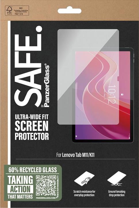 Image du produit PanzerGlass SAFE. by ® Screen Protector Lenovo Tab M11 | K11 | Ultra-Wide Fit (1 pcs, Lenovo Tab K11, Lenovo Tab M11)