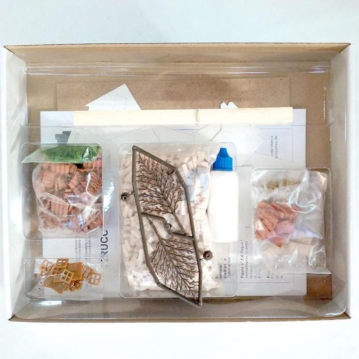 Produktbild Block Cuit. 3D Keramik-Modelbausatz -Mediteranes Landhaus 3 (26 x 14 x 22 cm)