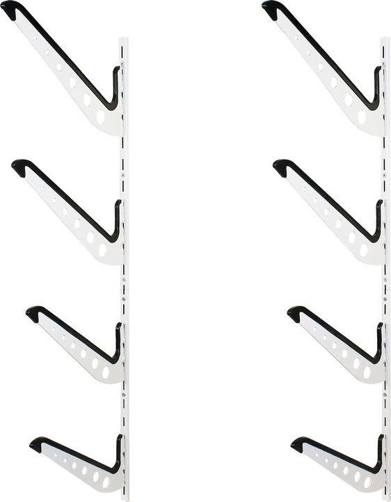 Wiltec Wall Mounted Surfboard Rack 4x25kg for Snowboard Wakeboard Ski Skateboard Longboard Paddle etc.