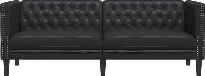 Produktbild vidaXL Chesterfield Sofa 3-Sitzer Couch Sessel Polstersofa Schwarz Kunstleder
