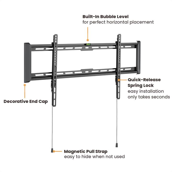Actual product image Value TV wall bracket (Wall, 75 kg, 43" - 90")