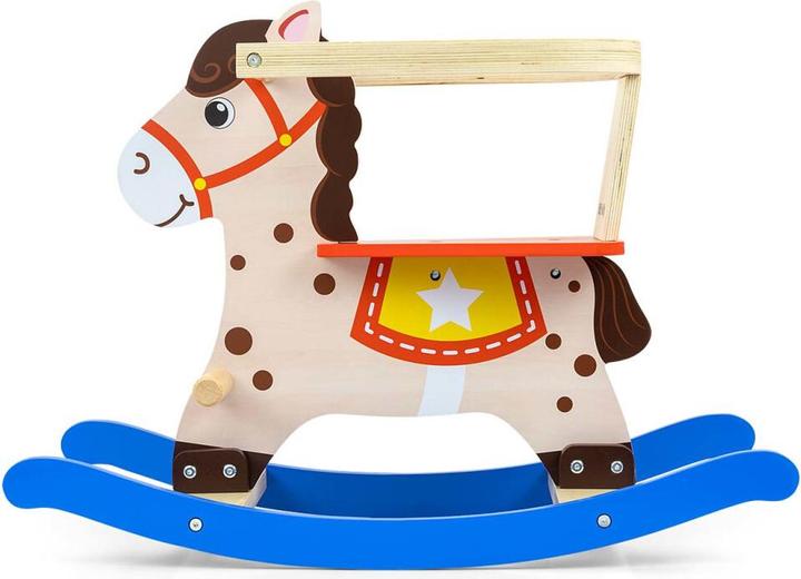 Produktbild Mally Schaukelpferd Lucky 12 Blau/Rot Milly