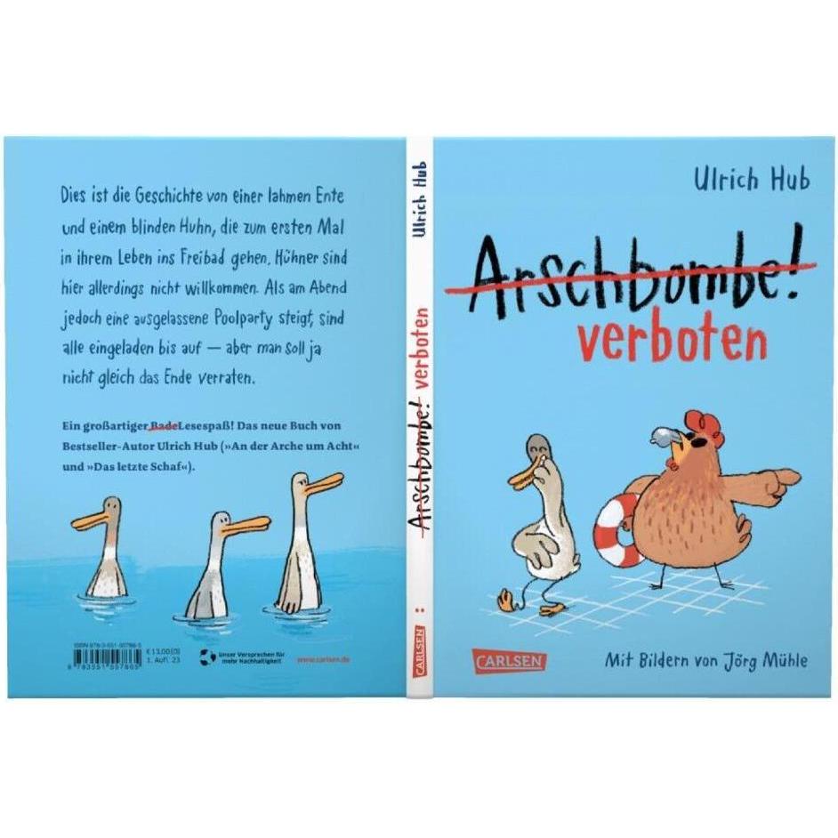 Thumbnail - Arschbombe verboten, Kinderbücher von Ulrich Hub, Jörg Mühle