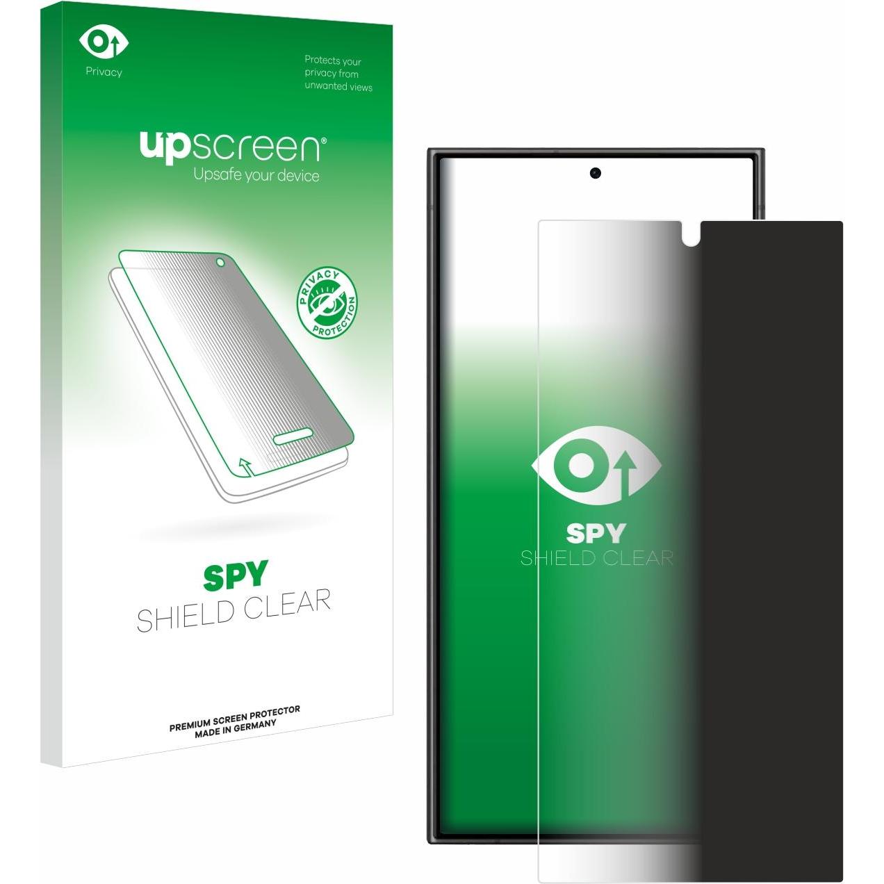 upscreen Spy Shield Blickschutzfolie (1 Stück, Samsung Galaxy S24 Ultra), Smartphone Schutzfolie, Blau