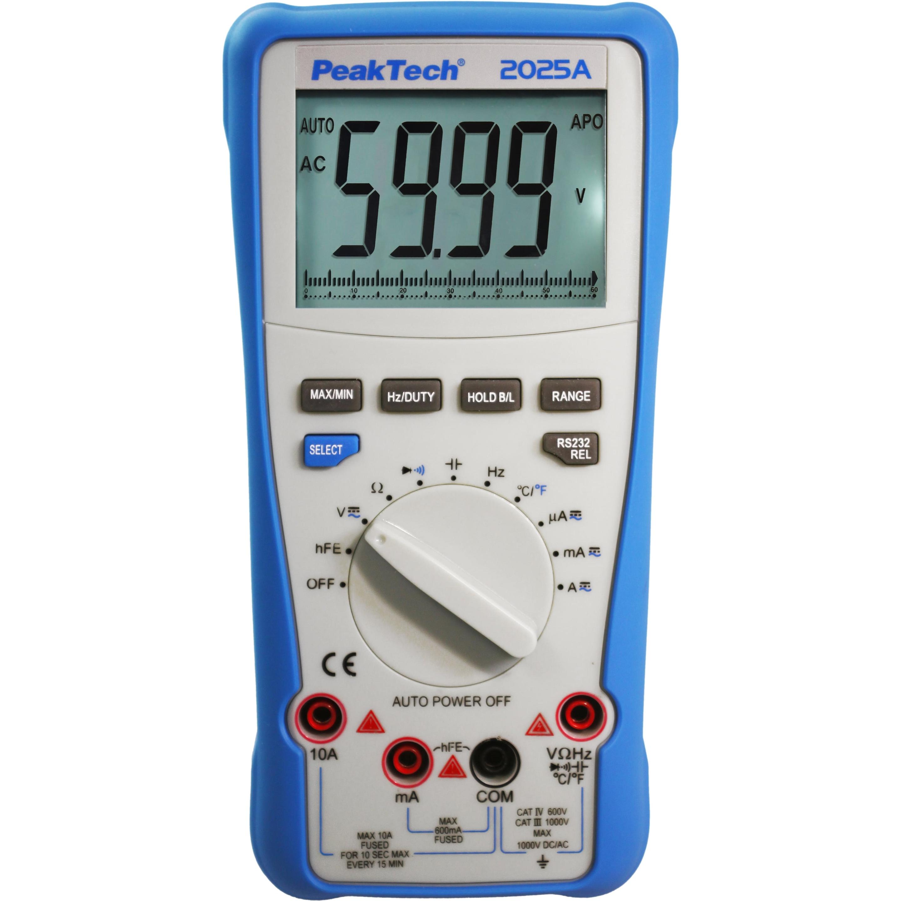 Thumbnail - Peaktech, Multimeter, P 2025 A True RMS Digitalmultimeter (CAT III 1000V, CAT IV 600V)