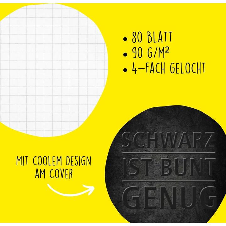 Image du produit Online Bloc-notes A4 quadrillé (A4, Quadrillé, Couverture souple)