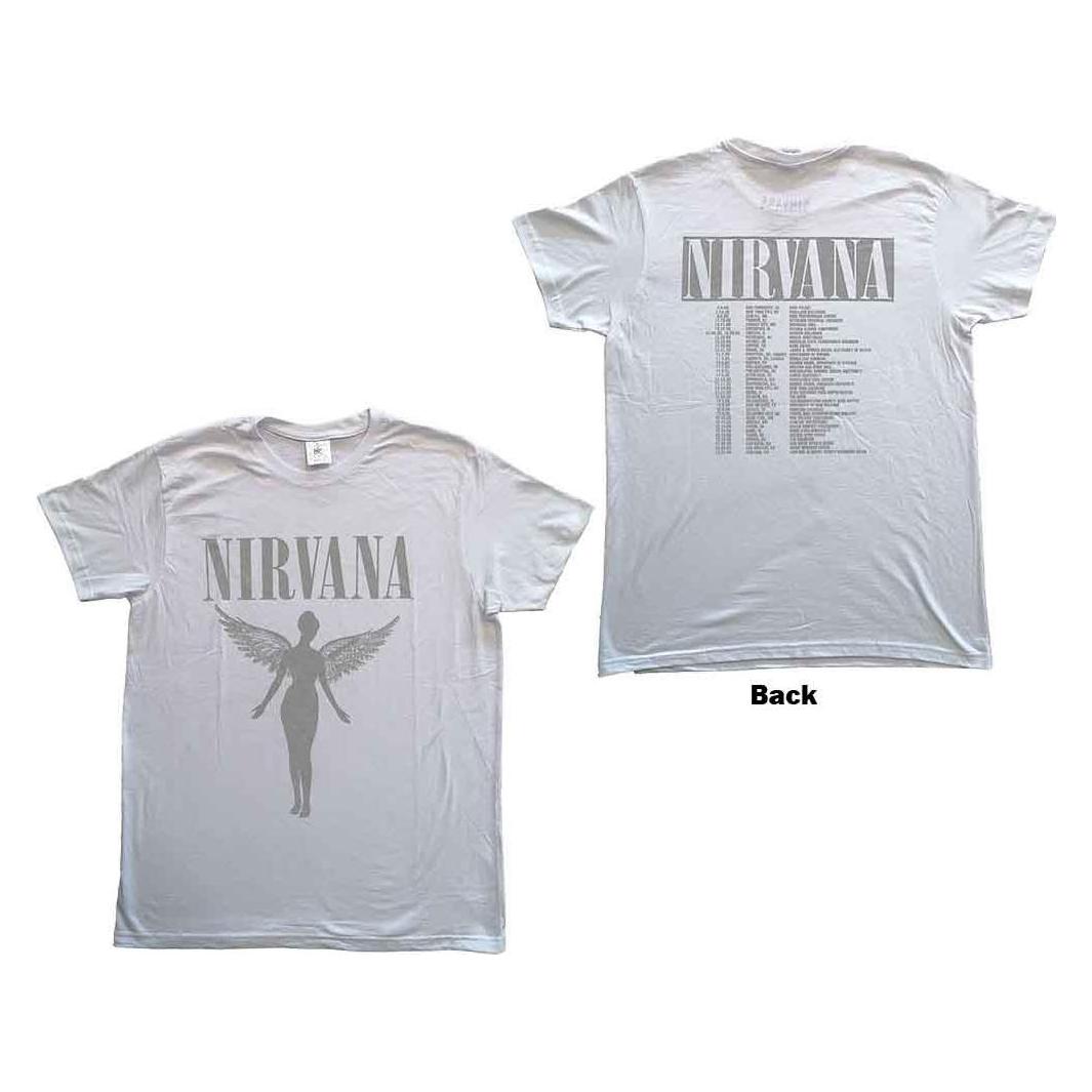 Nirvana, Herren, Shirts, In Utero Tour, Weiss, (L)