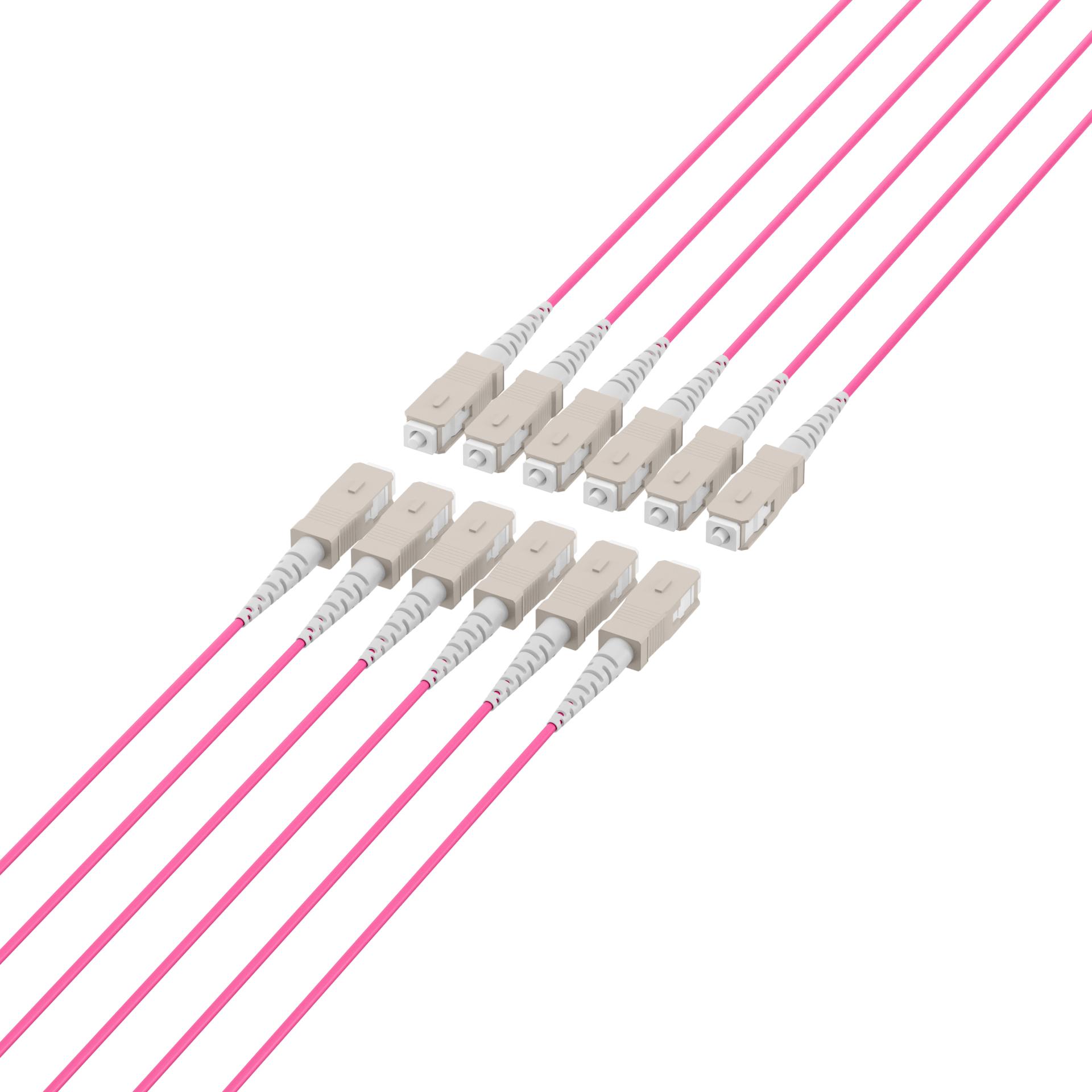 EFB Elektronik Trunkkabel U-DQ ZN BH OM4 12G 1x12 SC-SC 60m Dca LSZH (60 m), Netzwerkkabel