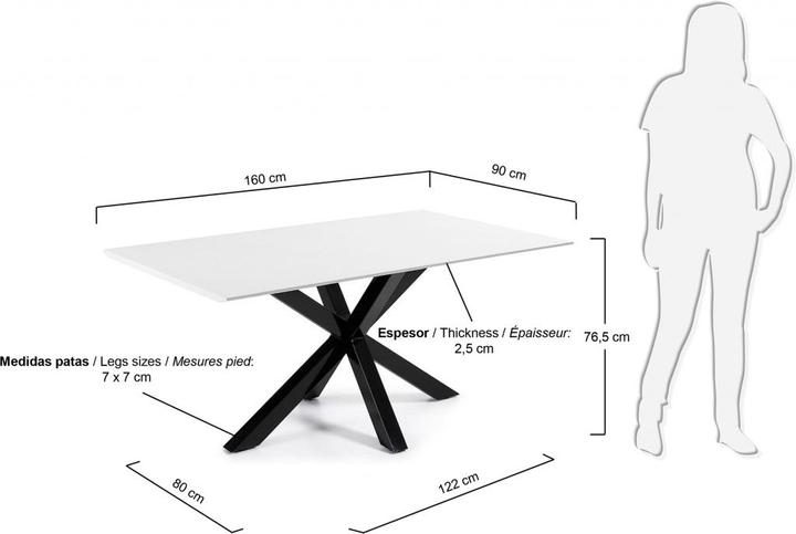 Image du produit Kave Home Arya (160 x 90 x 76.50 cm)