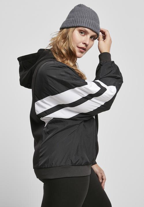 Produktbild Urban Classics Ladies Mix Crinkle Nylon Sweat Hoody (XL)
