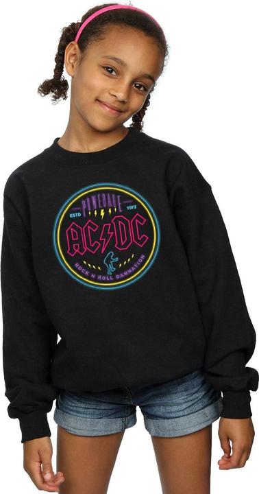 Produktbild AC/DC Circle Neon Sweatshirt Mädchen (152, 158)