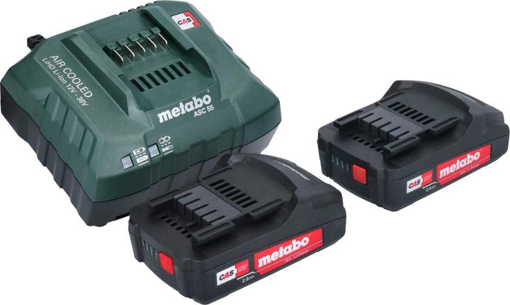 Produktbild Metabo BS 18 LT Akku Bohrschrauber 18 V 60 Nm + 2x Akku 2,0 Ah + Ladegerät + metaBOX (Akkubetrieb)