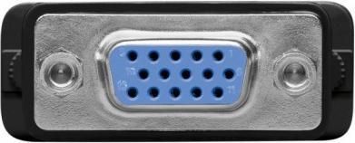Produktbild Techly Adapter DVI-A Stecker auf VGA Buchse, schwarz (VGA, DVI)
