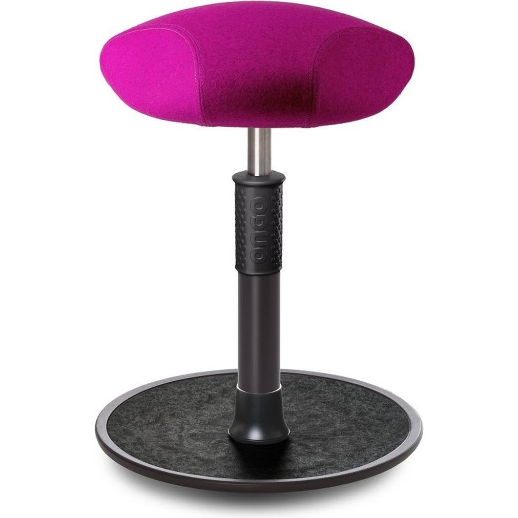 Ongo, Bürostuhl, Sitz- Stehhocker Free Regular Triangel kvadrat Divina Mel. Pink schw. /schw.