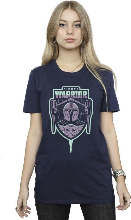 Produktbild Star Wars The Mandalorian Fierce Warrior Patch TShirt (M)