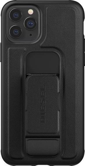Actual product image Diesel Grip Case Leather Look iPhone 12/12 Pro czarny/black 42534 (Apple iPhone 12)