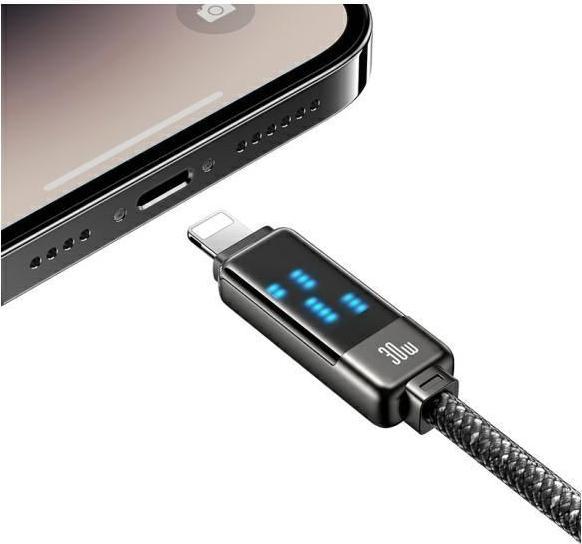 Actual product image Usams Cable USB-C na Lightning 30W 1,2m Zinc Alloy Fast Charging Data Cable Meteor Series SJ743USB0 (1.20 m, 30 W)