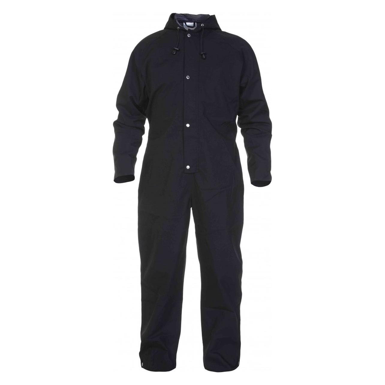 Hydrowear, Beschermend Pak + Werkoverall, Regenoverall Urk 072450ZW Zwart, Maat L (L, 1 x)