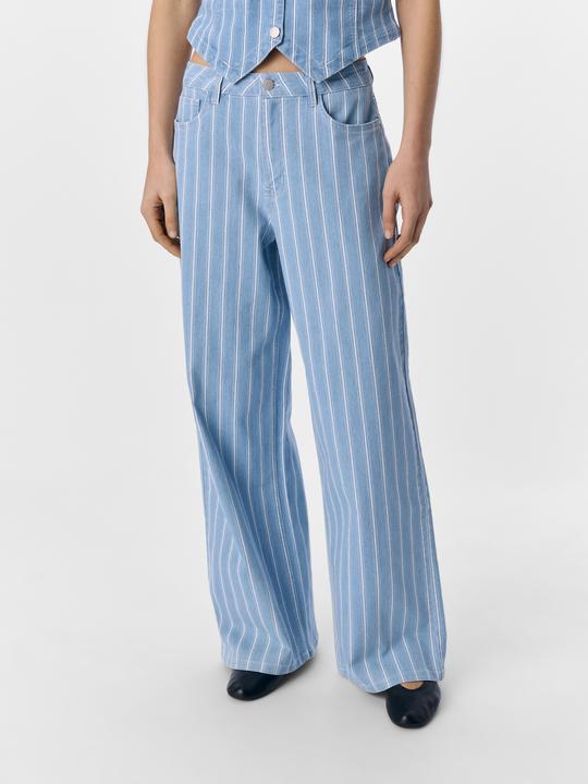 Produktbild Object Streifen Jeans mit weitem Bein (S)