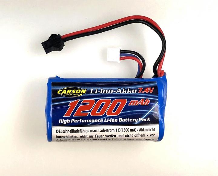 Productafbeelding Carson 7,4V/1200mAh LiION Land Rover JST (7.40 V, 1200 mAh)