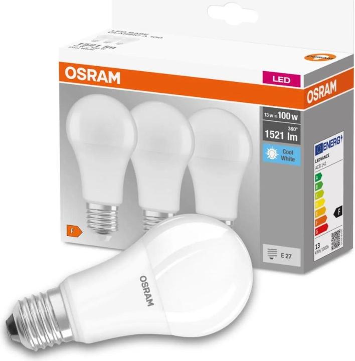 Immagine prodotto Osram Base Led Classic A (E27, 14 W, 1521 lm, 3 x, F)