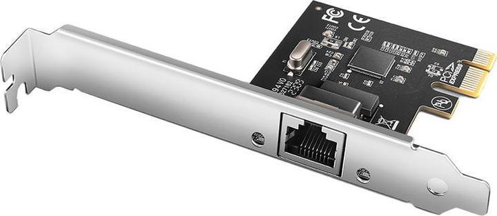 Produktbild Axagon PCEE-GRL Karta sieciowa PCIe 1x Gigabit Ethernet port RJ-45, chipset Realtek 8111L w. SP & LP (PCI-E x1)