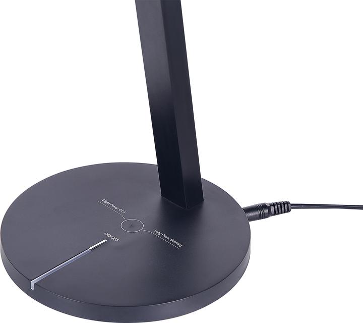 Produktbild Beliani Schreibtischlampe LED schwarz matt 48 cm verstellbar DORADO (450 lm)