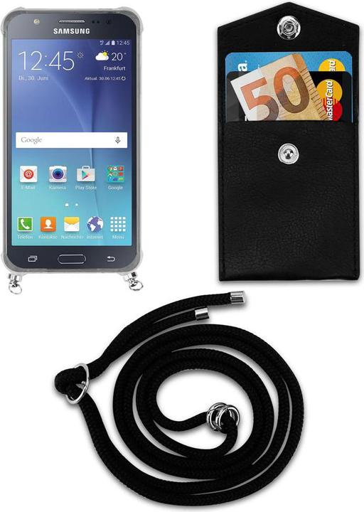 Actual product image Cadorabo Necklace Case TPU Handy Kette SILBER