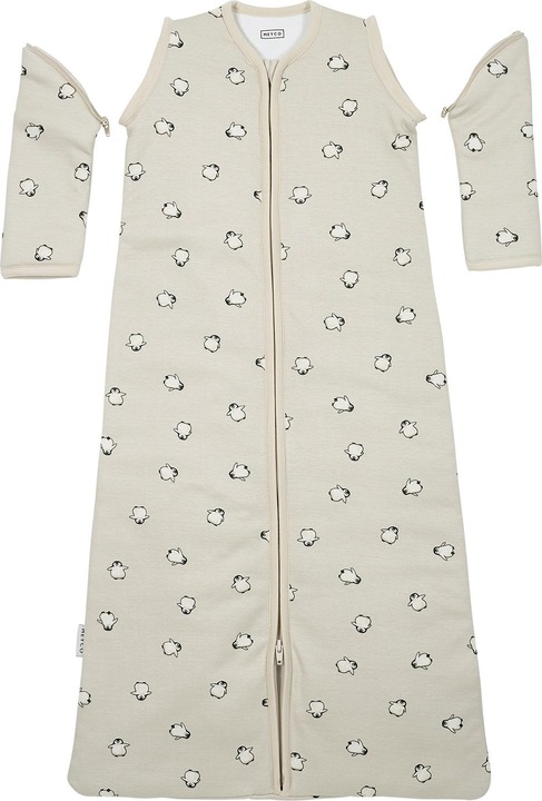 Actual product image Meyco Penguin baby sleeping bag with detachable sleeves (110 cm)