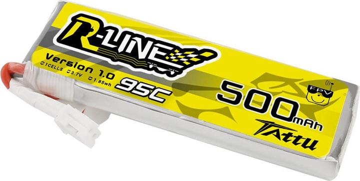 Actual product image Tattu RC Battery LiPo 500 mAh 3.7 V 95C R-Line (3.70 V, 500 mAh)