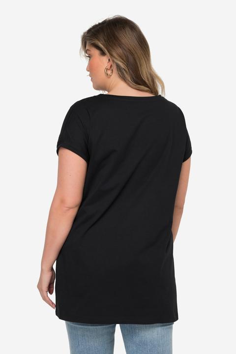 Image du produit Miamoda T-shirt oversized, avec broderies ajourées et col rond (48)