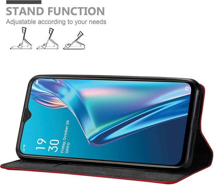 Actual product image Cadorabo Book Invisible Magnet Cover (Oppo A12)