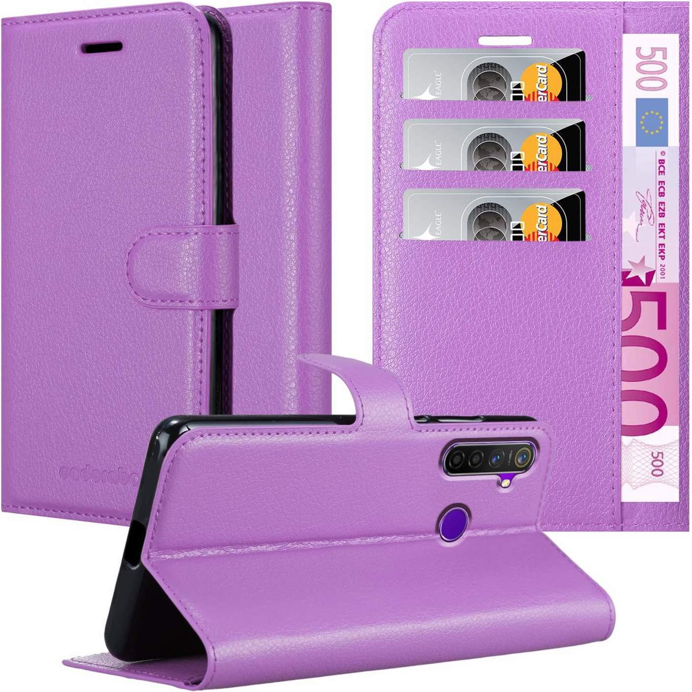 Cadorabo Book Stand Hülle für Realme 5 / 5i / 6i / C3 (Realme 5, Realme 5i, Realme 6i, Realme C3), Smartphone Hülle, Vio...
