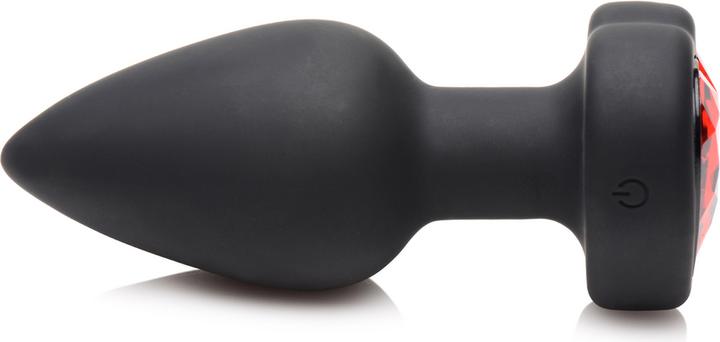 Produktbild XR Brands 28X Silicone Vibrating Red Heart Anal Plug with Remote - Small