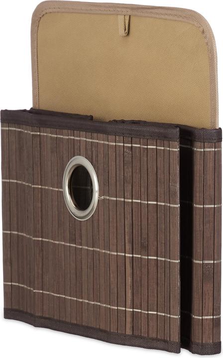 Actual product image Relaxdays Bamboo Storage Basket (1 x, 31 x 31 x 20 cm)