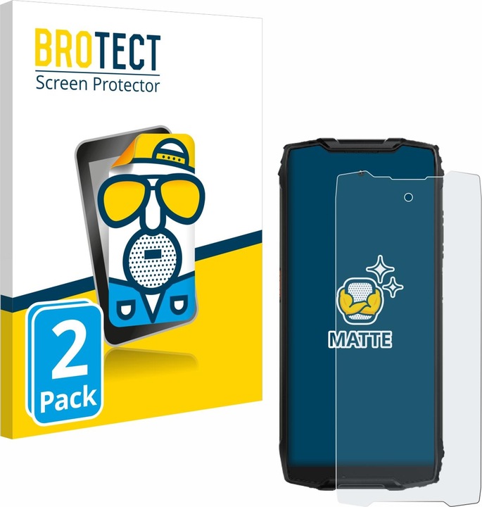 Actual product image BROTECT Anti-glare screen protector matt (2 Piece, Blackview BV9300)
