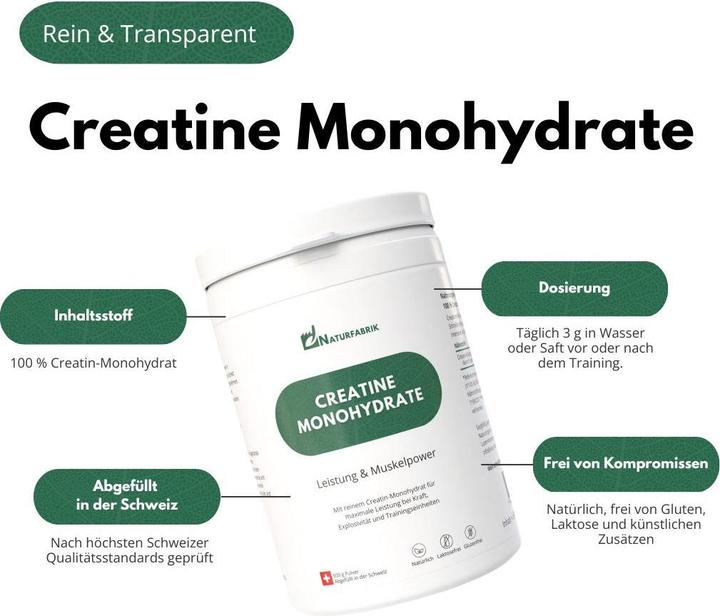 Produktbild Naturfabrik Creatine Monohydrate (1 Stück, Pulver, 500 g)