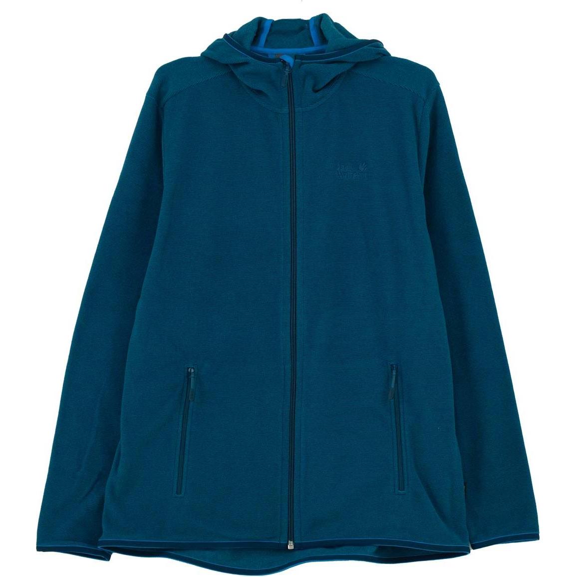 Jack Wolfskin, Herren, Jacke, Arco Jacke Jacke Fleecejacke Sweatjacke Kapuze (M), Grün, M
