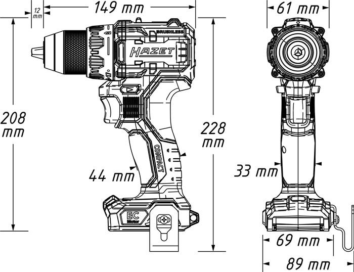 Produktbild HAZET Akku-Bohrschrauber 9530-10 (Bohrschrauber)
