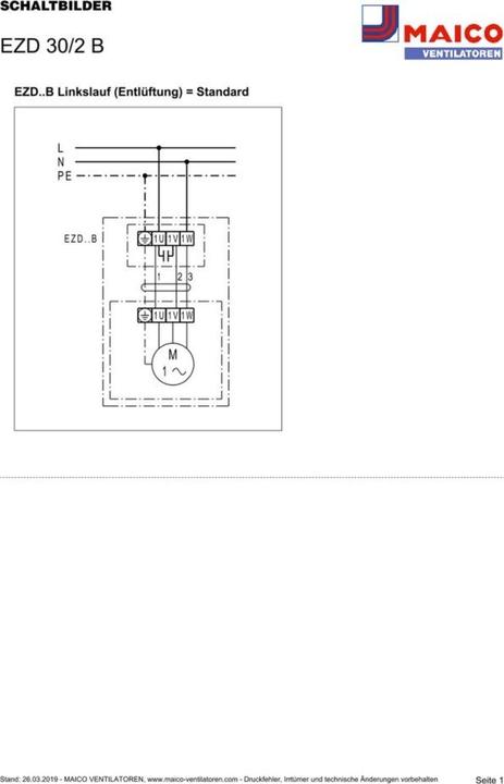 Produktbild Maico MAI EZD30/2B Axial-Dachventilator IP55 INenn 1,6A IMax 2,2A