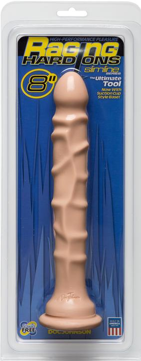 Produktbild Doc Johnson Raging Hard-Ons Slimline with Suction Cup - 8 Inches Dong