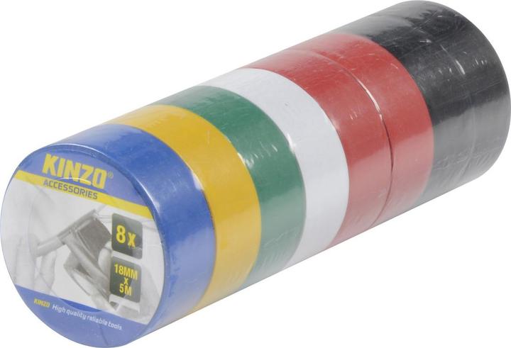 Kinzo Isolierband-Set 8 Stk. (18 mm)