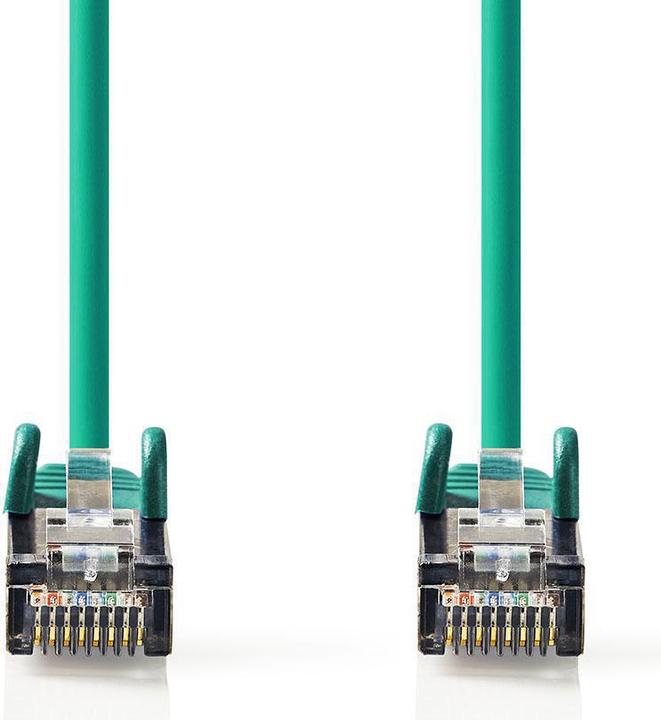 Actual product image Nedis Cat 6 cable | RJ45 male | RJ45 male | S/FTP | 1.00 m | round | LSZH | green | cover (S/FTP, CAT6, 1 m)