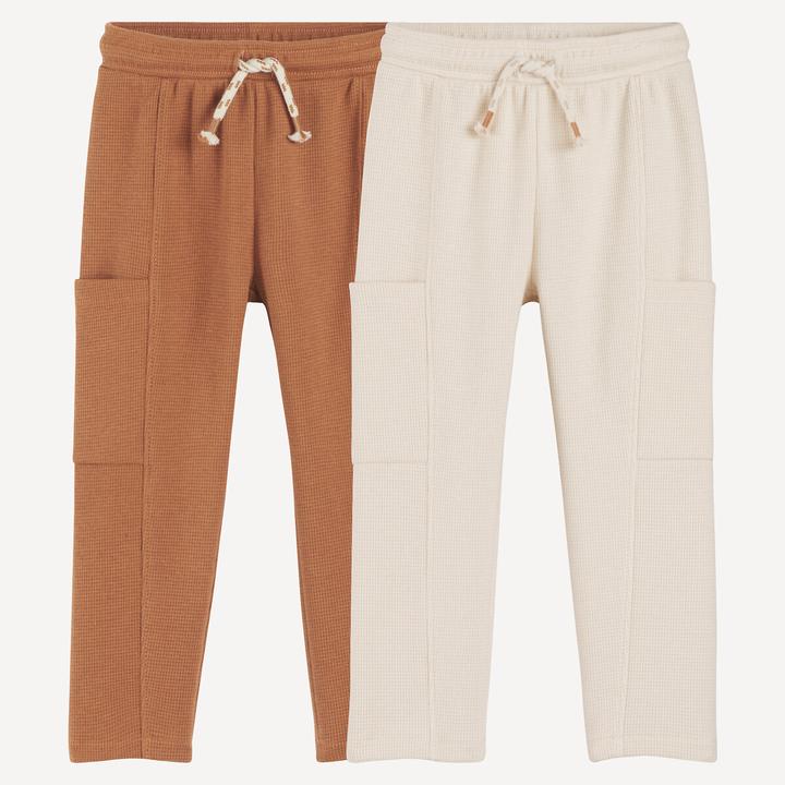 Image du produit La Redoute Collections 2er-Pack Jogginghosen aus Waffelpikee (80)