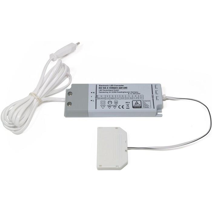 Thumbnail - L&S, Steckdosenleiste, LED-Konverter 230 V 24 V 15 W 6-fach Verteiler (6 x, 2 m)