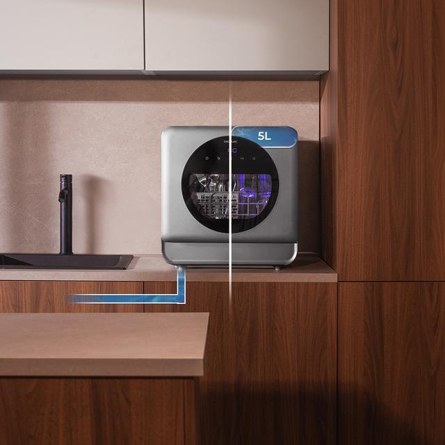 Produktbild Cecotec Lave-vaisselle de table compact 3 couverts, 6 programmes, écran tactile, classe énergétique C