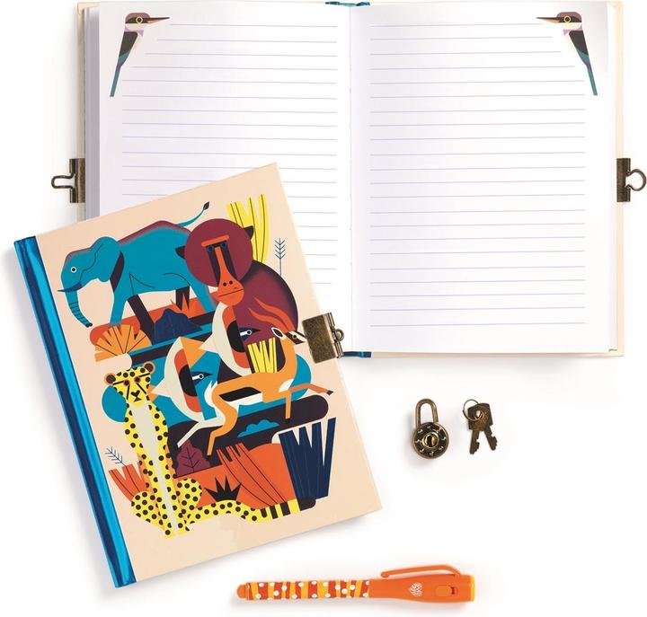 Image du produit Djeco Journal secret Owen (A5, Blanc, Couverture rigide)