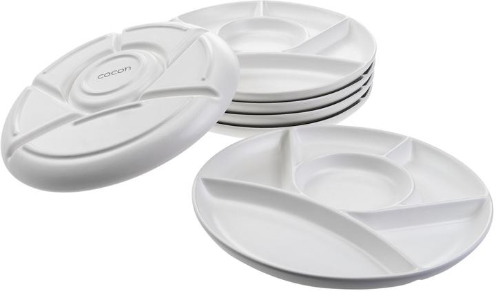 Produktbild Cocon Fondueteller 6 Stück Weiss matt