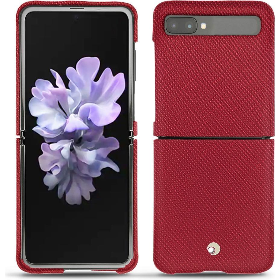 Noreve Lederschutzhülle (Samsung Galaxy Z Flip), Smartphone Hülle, Rot
